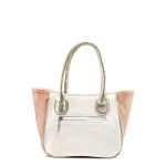 Бяла дамска чанта, здрава еко-кожа - удобство и стил за вашето ежедневие N 100010859