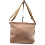 Розова дамска чанта, здрава еко-кожа - удобство и стил за вашето ежедневие N 100010874