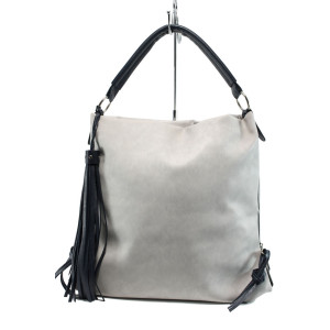Сива дамска чанта, здрава еко-кожа - удобство и стил за вашето ежедневие N 100010869