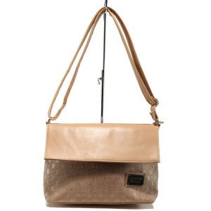 Розова дамска чанта, здрава еко-кожа - удобство и стил за вашето ежедневие N 100011057