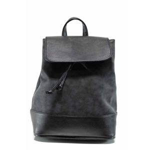 Черна дамска чанта, здрава еко-кожа - удобство и стил за вашето ежедневие N 100011573