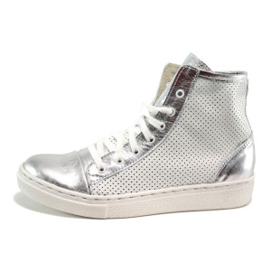 Бели анатомични летни дамски боти, естествена кожа - спортни кецове за пролетта и лятото N 100010541