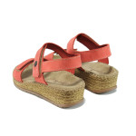 Розови ортопедични дамски сандали, естествена кожа - всекидневни обувки за лятото N 100010902