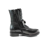 Черни дамски боти, естествена кожа - всекидневни обувки за есента и зимата N 100011605