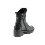 Черни дамски боти, естествена кожа - всекидневни обувки за есента и зимата N 100011830
