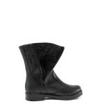 Черни дамски боти, естествена кожа - всекидневни обувки за есента и зимата N 100011894