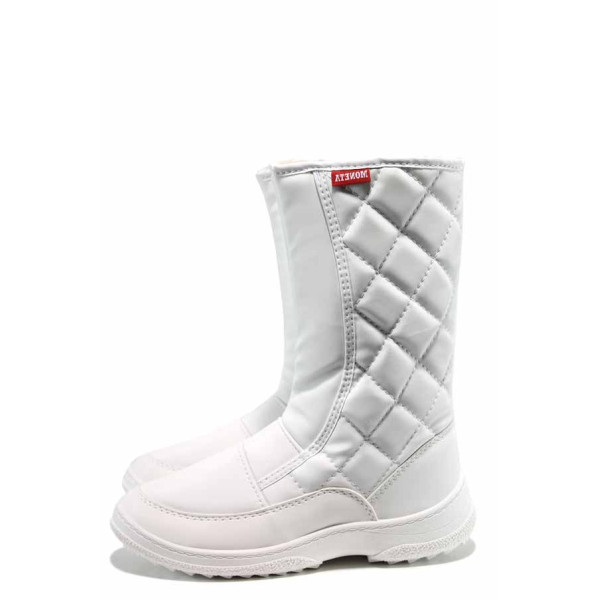 Бели анатомични юношески апрески, текстилна материя - всекидневни обувки за есента и зимата N 100011898