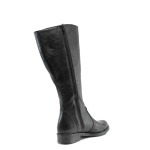 Черни дамски боти, естествена кожа - всекидневни обувки за есента и зимата N 100011972