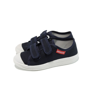 Сини анатомични детски обувки, текстилна материя - всекидневни обувки за целогодишно ползване N 10009894