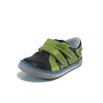 Зелени ортопедични детски обувки, естествена кожа - всекидневни обувки за целогодишно ползване N 100010071