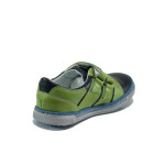 Зелени ортопедични детски обувки, естествена кожа - всекидневни обувки за целогодишно ползване N 100010071