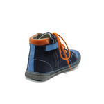 Тъмносини ортопедични детски кецове, естествен набук - всекидневни обувки за целогодишно ползване N 100010072
