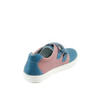 Сини анатомични детски обувки, естествена кожа - всекидневни обувки за пролетта и есента N 100010357