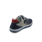 Сини анатомични детски обувки, естествен набук - всекидневни обувки за пролетта и есента N 100010358