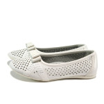 Бели анатомични детски обувки, здрава еко-кожа - всекидневни обувки за пролетта и лятото N 100010383
