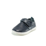 Сини анатомични детски обувки, здрава еко-кожа - всекидневни обувки за пролетта и лятото N 100010381