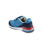 Светлосини детски маратонки, текстилна материя - спортни обувки за пролетта и лятото N 100010396