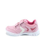Розови анатомични детски маратонки, здрава еко-кожа - спортни обувки за пролетта и лятото N 100010405