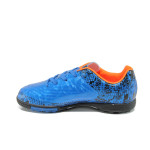 Сини детски маратонки, здрава еко-кожа - футболни обувки за пролетта и лятото N 100010407