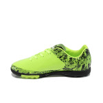 Зелени детски маратонки, здрава еко-кожа - футболни обувки за пролетта и лятото N 100010408