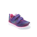Лилави детски маратонки, текстилна материя - спортни обувки за пролетта и лятото N 100010409
