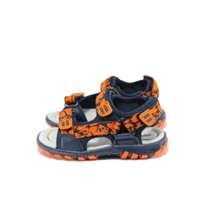 Сини анатомични детски сандали, текстилна материя - ежедневни обувки за лятото N 100010430