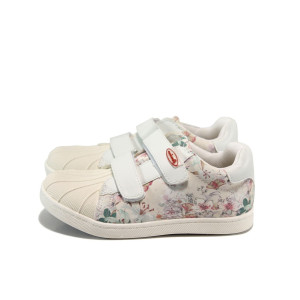 Бели анатомични детски обувки, здрава еко-кожа - ежедневни обувки за пролетта и лятото N 100010432