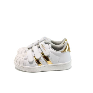 Бели анатомични детски обувки, здрава еко-кожа - ежедневни обувки за пролетта и лятото N 100010465