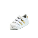 Бели анатомични детски обувки, здрава еко-кожа - ежедневни обувки за пролетта и лятото N 100010465