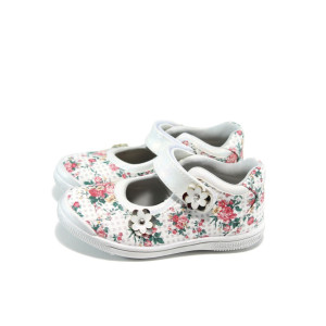 Бели анатомични детски обувки, здрава еко-кожа - всекидневни обувки за пролетта и лятото N 100010590