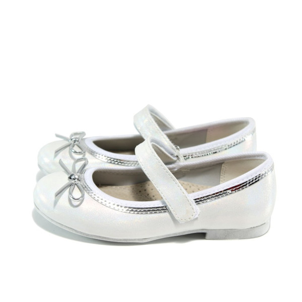 Бели анатомични детски обувки, здрава еко-кожа - всекидневни обувки за пролетта и лятото N 100010595