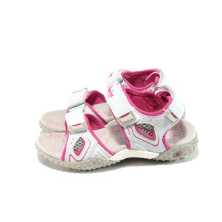Бели анатомични детски сандали, еко-кожа и текстилна материя - всекидневни обувки за лятото N 100010885