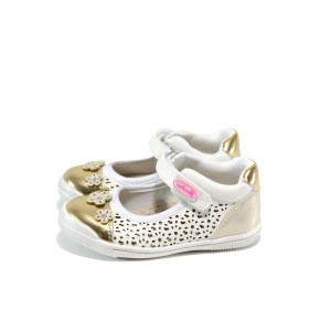 Бели анатомични детски обувки, здрава еко-кожа - всекидневни обувки за пролетта и лятото N 100010944