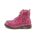 Розови детски ботушки, здрава еко-кожа - всекидневни обувки за есента и зимата N 100011521