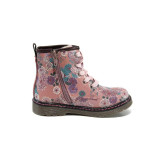 Розови детски ботушки, здрава еко-кожа - всекидневни обувки за есента и зимата N 100011522