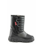Черни детски ботушки, здрава еко-кожа - всекидневни обувки за есента и зимата N 100011808
