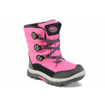 Розови детски ботушки, текстилна материя - всекидневни обувки за есента и зимата N 100011925