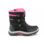 Розови детски ботушки, текстилна материя - всекидневни обувки за есента и зимата N 100011924