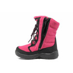 Розови детски ботушки, текстилна материя - всекидневни обувки за есента и зимата N 100011926