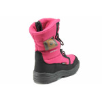 Розови детски ботушки, текстилна материя - всекидневни обувки за есента и зимата N 100011926