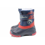 Сини детски ботушки, pvc материя и текстилна материя - всекидневни обувки за есента и зимата N 100011917