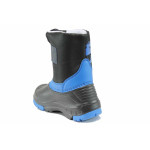 Сини детски ботушки, pvc материя и текстилна материя - всекидневни обувки за есента и зимата N 100011916