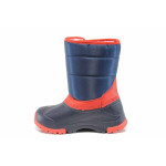 Сини детски ботушки, pvc материя и текстилна материя - всекидневни обувки за есента и зимата N 100011921
