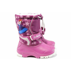 Розови детски ботушки, pvc материя и текстилна материя - всекидневни обувки за есента и зимата N 100011923