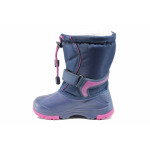 Сини детски ботушки, pvc материя и текстилна материя - всекидневни обувки за есента и зимата N 100011922