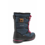 Тъмносини детски ботушки, текстилна материя - всекидневни обувки за есента и зимата N 100011934