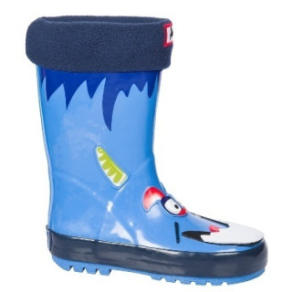 Сини гумени детски ботушки, pvc материя - всекидневни обувки за есента и зимата N 100011346