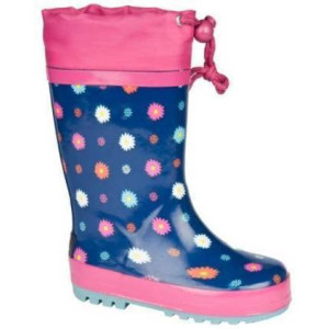 Сини гумени детски ботушки, pvc материя - всекидневни обувки за есента и зимата N 100011348