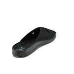 Черни анатомични мъжки чехли, текстилна материя - равни обувки за целогодишно ползване N 100011031
