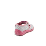 Сиви детски обувки, текстилна материя - равни обувки за целогодишно ползване N 100011319